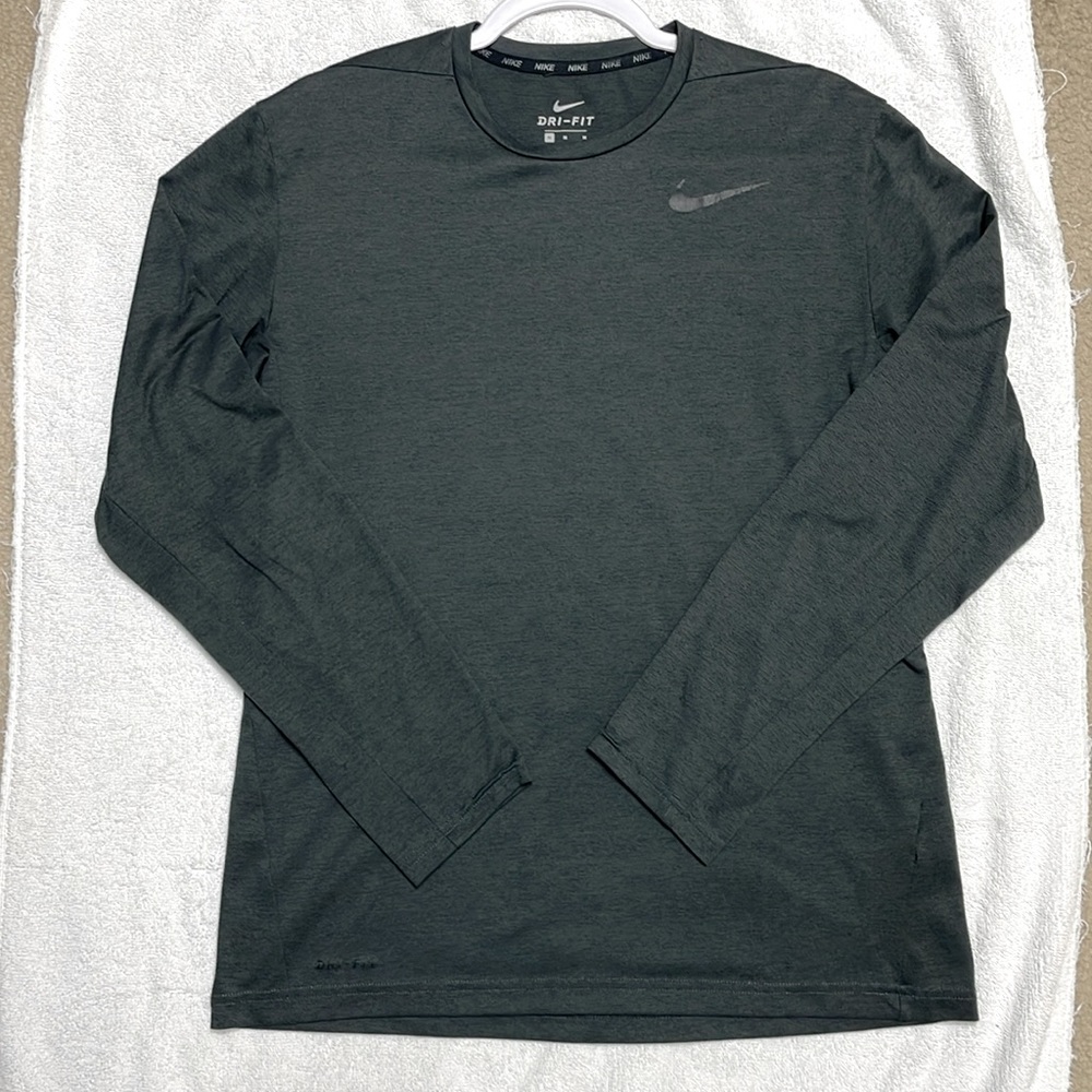Gray Nike Long Sleeve Shirt